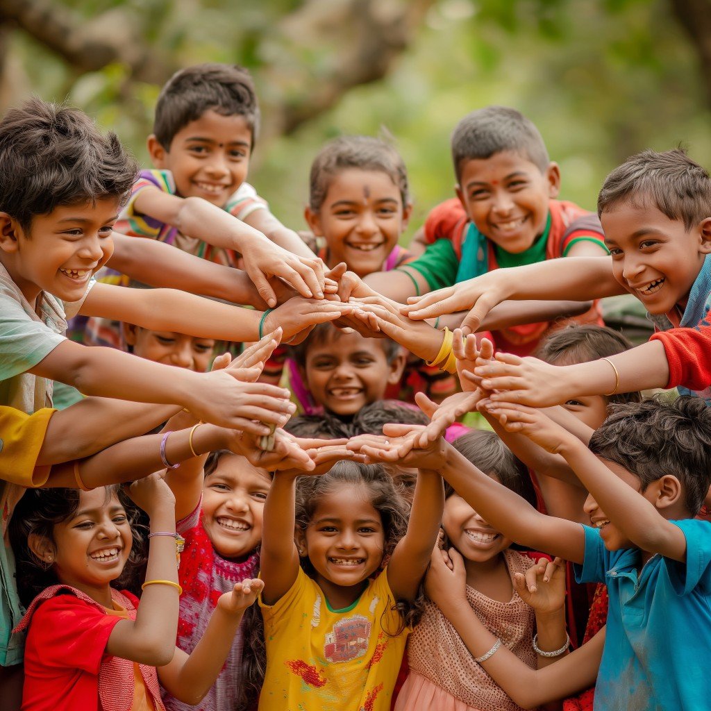 Children together — unity and community